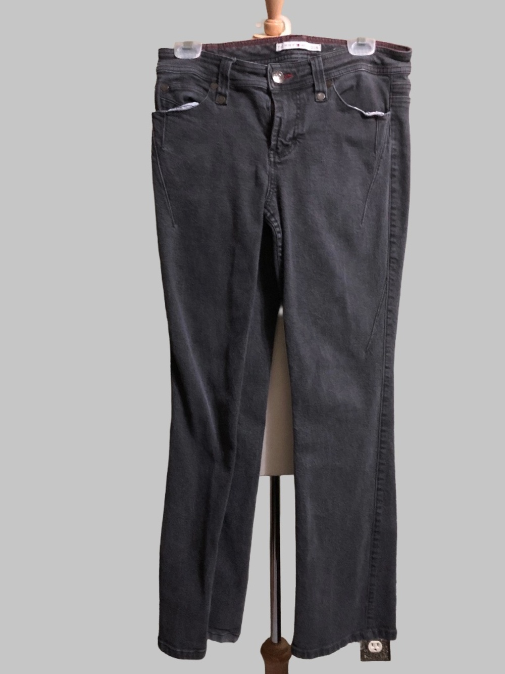 🌟 Vintage 2004 Tommy Hilfiger Straight Leg Black Jeans - Size 10